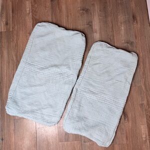 West Elm x Pottery Barn Kids Changing Pad Covers Organic Cotton Light Blue